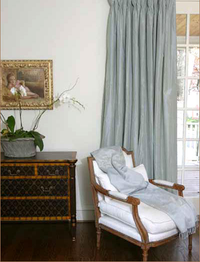 Custom dupioni silk curtains and shades