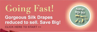 Gorgeous Silk Drapes reduced to sell. Save Big!