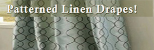 Patterned Linen Drapes!