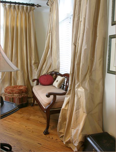 Roman shades, fabric shades, fabric window treatments with the easy operation of a shade.